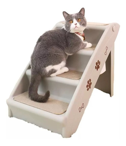 Escalera Para Mascotas Pequeñas Perros Gatos De 4 Pasos - Cs