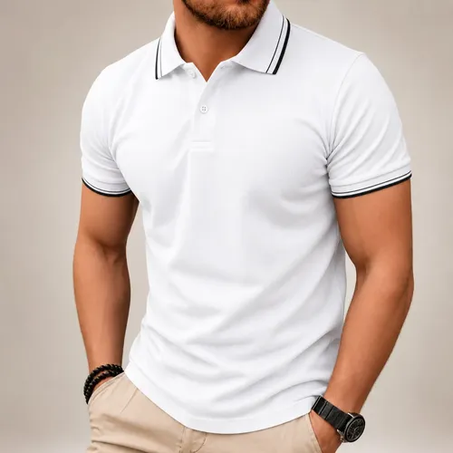 Camisa Gola Polo Masculina Pique Premium Algodão Confortável