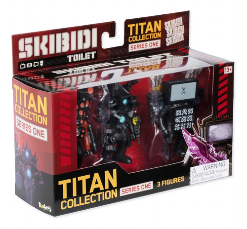 Set 3 Figuras Skibidi Toilet Titan Collection Series One