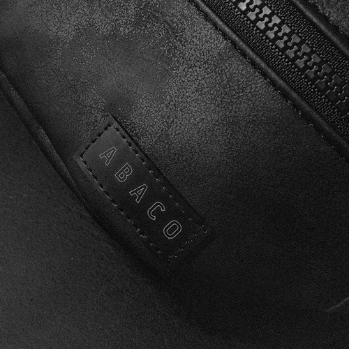 Imagen 7 de 9 de Mochila Abaco - Modelo M - Cuero Negro Pu Portanotebook 14