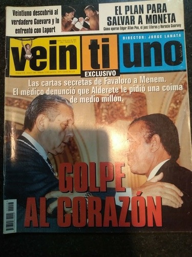 Revista Veintiuno Ricardo Darin Laport Boca 10/ 6 1999 N48