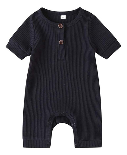 Enterito Bebe Tipo Mameluco En Tela Rib/morley Ideal Verano