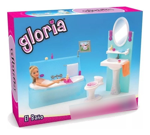 Gloria El Baño Accesorios Para Muñecas 29 Cm Símil Barbie