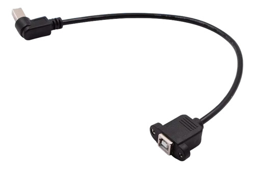 Cabo Usb 2.0 Tipo-b Macho/femea 50cm P/ Painel 90°