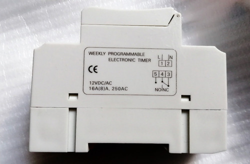 Temporizador Digital Riel Programable Relé 24v 110 12v Timer