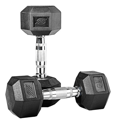 Par Mancuernas Pesas Hexagonal De Acero 15lb Zynergy