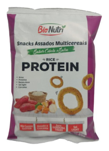 Kit Snacks Protein Cebola E Salsa 35g Bionutri 16 Unidades