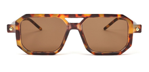 Gafas De Sol Feisedy Vintage De Los Años 70 Con Marco Clásic Lente Leopard Frame & Tea Lens Diseño Ocean