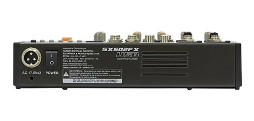 Mesa De Som Soundcraft Sx602 Fx Usb 6 Canais Bivolt Sx602fx