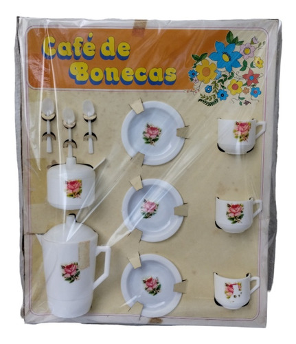 Brinquedo Antigo Conjunto Café De Bonecas Rabaker 