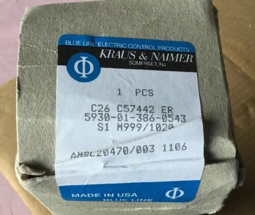 Kraus & Namier Rotary Switch C26-c57442er Nne
