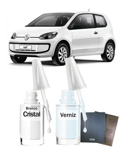 Tinta Tira Risco P Reparos Vw Up Connect 2020 Branco Cristal