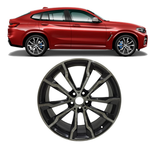 Roda Bmw X4 M Sport 2019 2020 2021 2022 Aro 20 Traseira