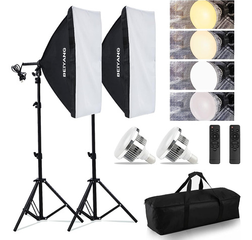 Kit De Iluminación Softbox Caja Suave Para Fotografía De 20