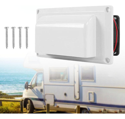 Li Ventilador Lateral For Autocaravana, 12 V, Color Blanco