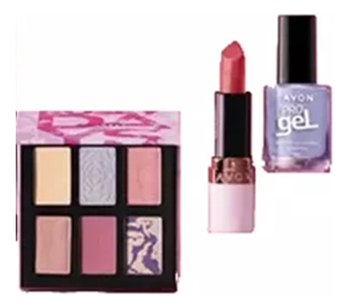 Kit Avon Coleção Rosey Days Paleta De Sombras ( Última)