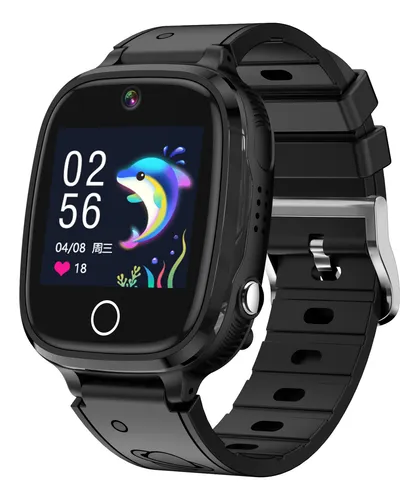 W18-4g Transfronterizo Netcom Black - Reloj Inteligente Para Niños Q12 Q19