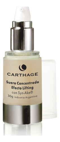 Suero Concentrado Efecto Lifting Carthage X30g Momento de aplicación Día/Noche Tipo de piel Todo tipo de piel