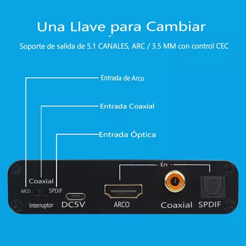 Adaptador Áudio Com Conversor De Áudio Hd Para Analógico A