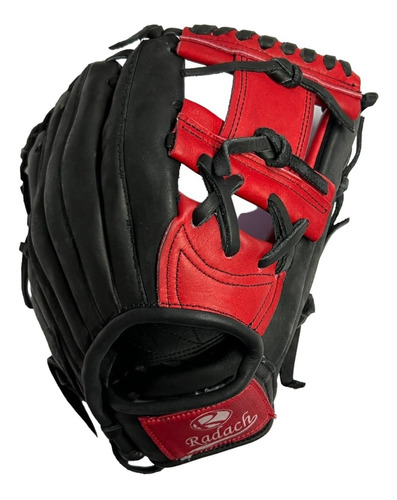 Guante De Beisbol Radach Pro Cuadro 11.75in Black Red Black