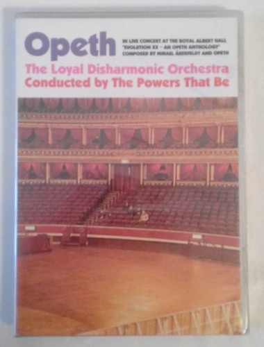 Opeth - In Live Concert At The Royal Albert Hall 2 Dvd Nuevo