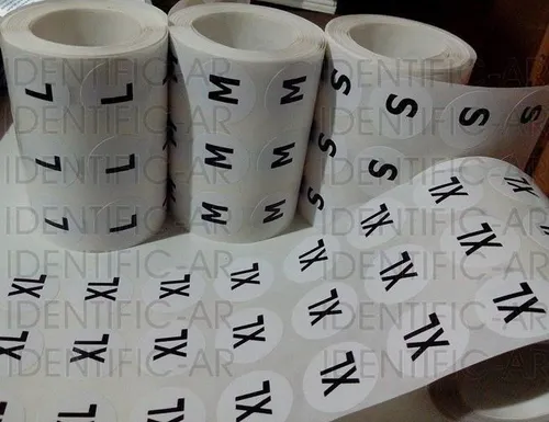 500 Etiquetas Tela Saten Composicion Lavado Talle Marca