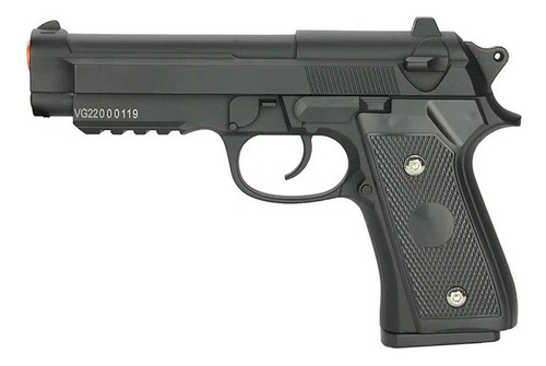 Pistola Airsoft Pt92 V22 Full Metal Spring 6mm + 1000bbs
