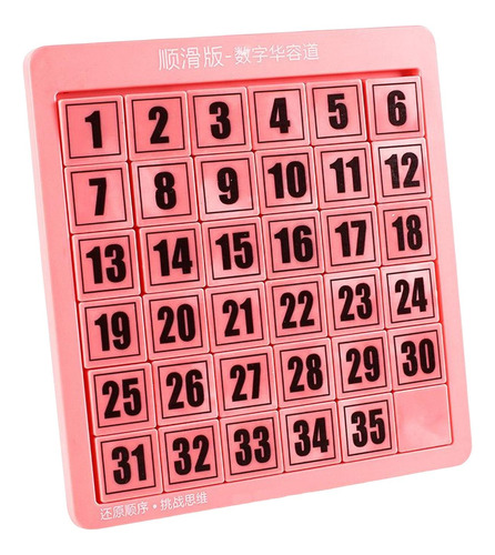 Rompecabezas Digitales Juguetes Matemáticas Rosa 35 Cubos