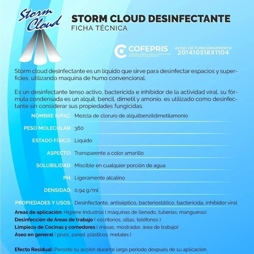 Imagen 10 de 10 de Liquido Sanitizante Para Maquina De Humo Desinfectante 3.8l
