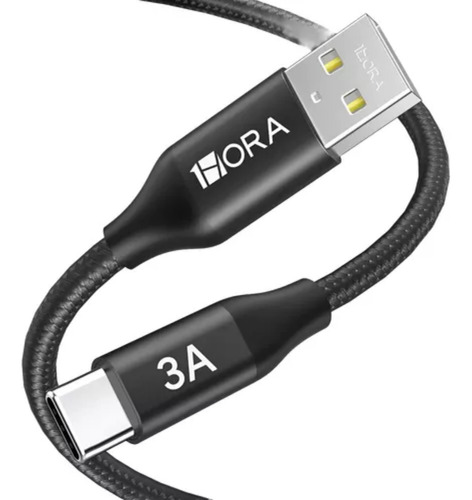 3 Piezas De Cable Cab236 Usb Micro Usb V8 Negro 1hora