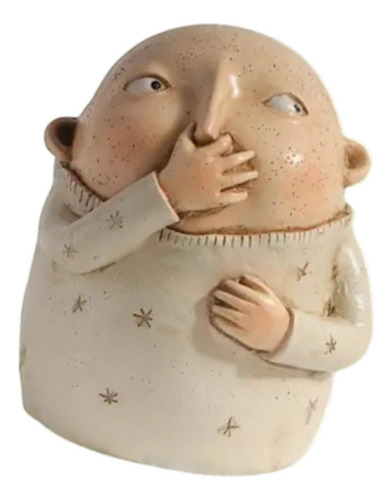 Estatua De Baño De Niño Con La Nariz Sujetada Figura