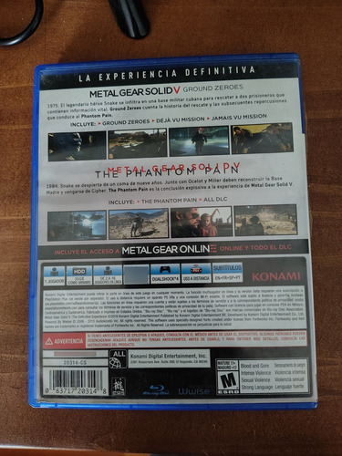 Juego Ps4 - Metal Gear Solid V: The Definitive Experience (Usado)