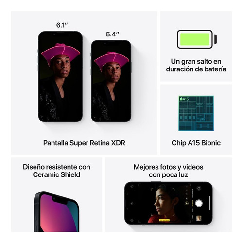Imagen 7 de 9 de Apple iPhone 13 mini (512 GB) - Azul medianoche