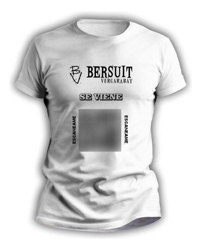 Remera Hombre Y Mujer Qr Interactivo Bersuit Vergarabat 4221