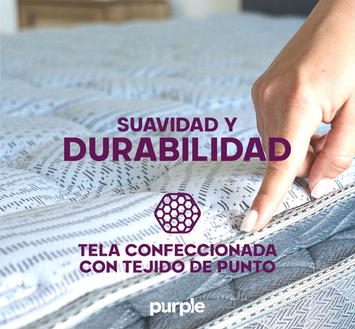 Sommier Y Colchón 2 Plazas De Espuma 140x190 Purple Pandora