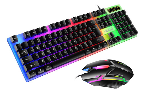 Meryado Teclado Mecanico,kit Teclado Y Mouse Alambrico
