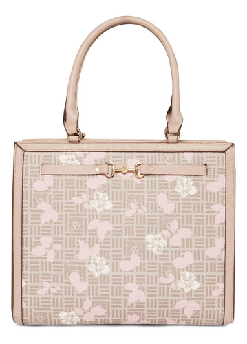 Bolso Shopper Mediano Anne Klein Con Superposición Floral, S