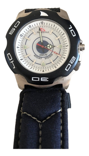 Reloj Freestyle Shark X Surf Buceo Correa Azul Neoprene Azul Marino Negro Blanco