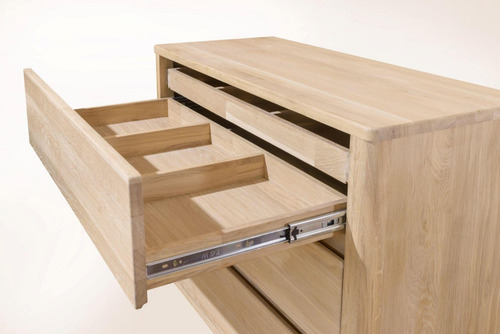 Imagen 7 de 9 de Cómoda En Madera Natural 100% Maciza Ref: Maciza55