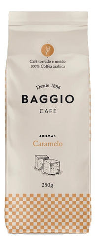 Baggio Café Aromatizado De Caramelo 250grs Grano Molido