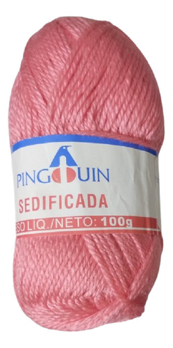 1 Kilo Ovillo Sedificada Pingouin 100g 30% Lana 70% Acrili Rosa Claro