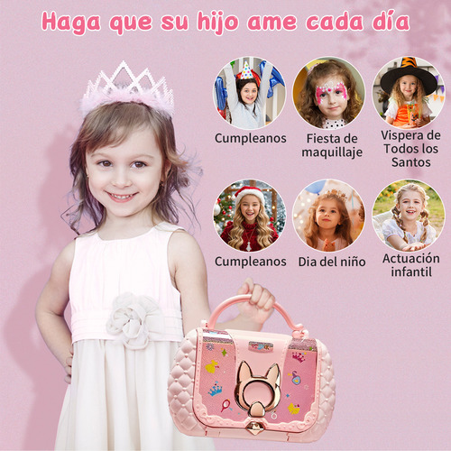 Conjunto De Maquiagem Lavável Para Meninas, Cosméticos Não T