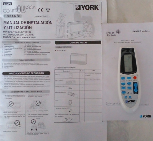 Control Remoto York Original (aire Acondicionado)