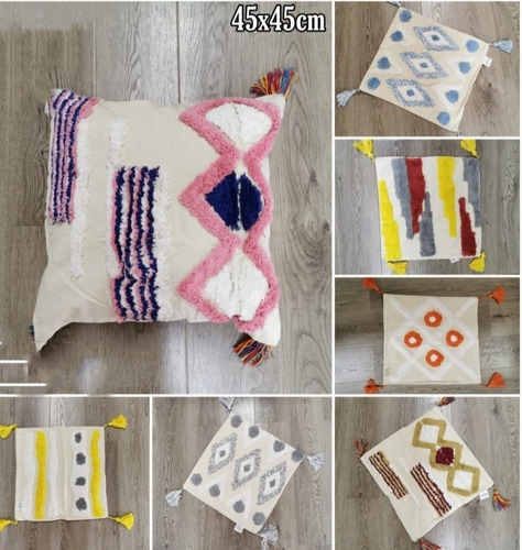 Par Fundas De Cojin Boho De Lujo Exclusivos Diseños 45x45cm 