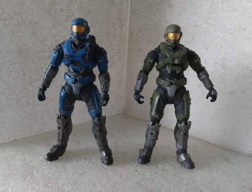 Spartan Hazop Verde Y Azul Lote Halo Reach Mcfarlane Mr34