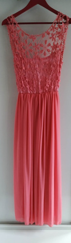 Vestido De Fiesta Isabelle Talle: 8-10 Color: Coral