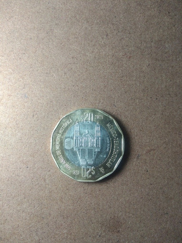 Moneda De $ 20 Pesos 500 Años México Tenochtitlan