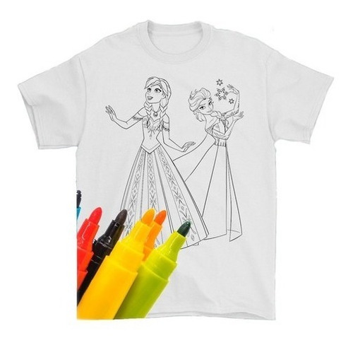 Imagen 3 de 4 de Remeras Para Pintar, Lavables Y Personalizadas! Dia Del Niño