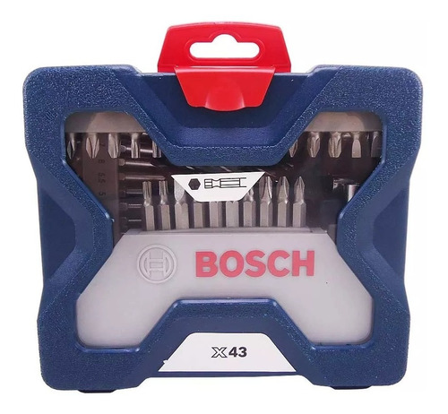 Kit De Brocas Pontas E Bits X-line Bosch 43 Peças Maquifer