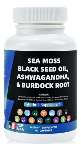 Cápsulas De Algas Marinas Sea Moss Capsules Puramente